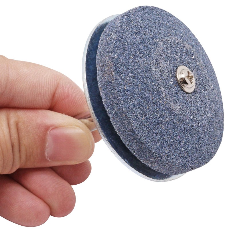 ZHMEINA 4Pcs Lawn Mower Blade Sharpener, Lawn Mower Blade Sharpener