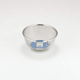 Yoshikawa SH8620 Mini Ball Shaped Colander, Silver, 5.9 inches (15 cm), 18-8 Stainless Steel, Mizulead II