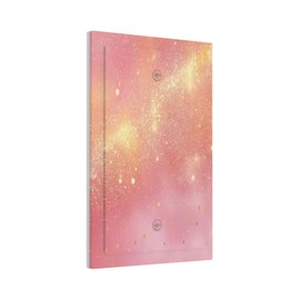 Dreamy Pink The Milky Way Golden Glitter Sparkles Stars Light Switch Cover Plate 1 Gang Electrical Wall Plates Faceplate Decorative Switch Plate No Device Blank for Bedroom Decor