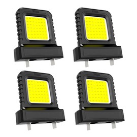 LED Arbeitsleuchte, LED Arbeitslicht für Alle Akkus, Hohe Helligkeit, Flutlicht für Elektrowerkzeuge, Wasserdicht, Flutlicht für Baustelle, Werkstatt, Elektriker, Camping und Autoreparatur (4 Stück)