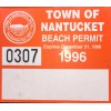 Vintage Nantucket Beach Permit Sticker