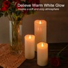 TECHLONG 10" x 4" Large Flameless Candles with Remote Timer,