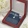 Birth Mom Necklace Message Card Box Alluring Mahogany - Thank