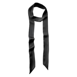 Black Ribbon Belt Elegant Satin Ribbon Belt for Women Silk Long Scarf Thin Sash Versatile Slender for Wedding Prom Bridesmaid Evening Wear Ceremonial Dress Ladies Skinny Neck Tie Waist-Belt