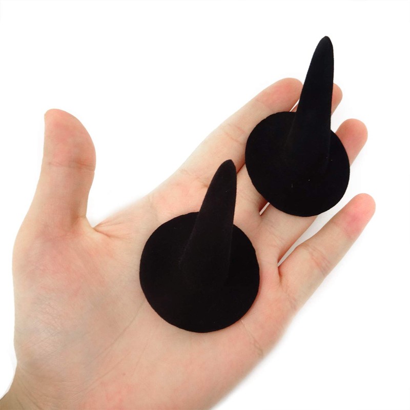 Honbay 2PCS Black Velvet Finger Ring Display Stand Organizer Stand