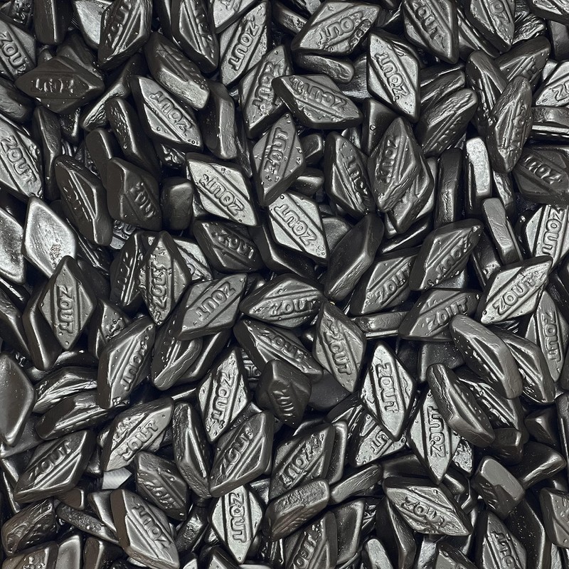 Fruidles Diamond Licorice Gummies, Slightly Salted Black Licorice (4.4 Pounds