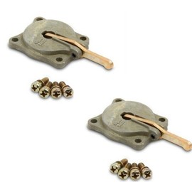 (2Pack) 30cc Accelerator Pump Housing Cover With Screws - Fits: Holley Carburetor 2300, 4150, 4160 & 4500