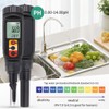 Biafiog 1 PCS Plastic Digital Food PH Meter 0.00-14.00 PH