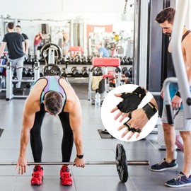 Weightlifting Gloves - Wrist Wrap Gym Exercise Gloves | Ventilated Gloves Antislip Breathable for Men and Women for Gym Fitness, Training