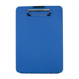 Saunders Blue SlimMate Plastic Storage Clipboard – Light Weight, Polypropylene Clipboard for Students, Teachers, Parents, Sales, Utility, Industrial, Office Professionals. Stationery Items Letter