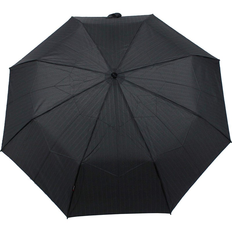 Knirps Fibre T2 Duomatic Umbrella - Pinstripe, black, pinstripe