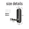 Ndjiloik 4 Pieces Folding Hooks Coat Hooks with Screws Wall