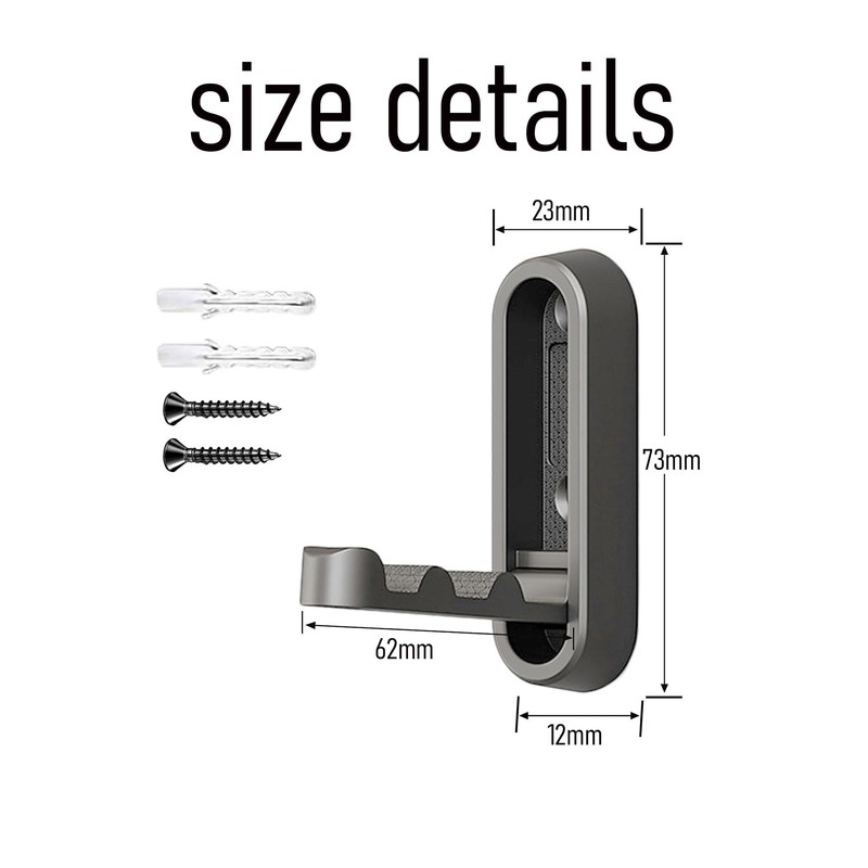 Ndjiloik 4 Pieces Folding Hooks Coat Hooks with Screws Wall