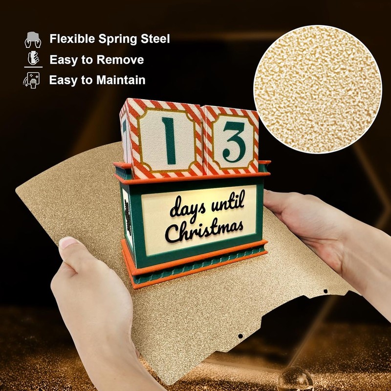 Double Sided Textured PEI Build Plate 184x184mm 3D Printer Flexible