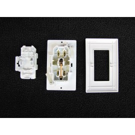 Wirecon Mobile Home RV Parts Self Contained Outlet Includes Cover Plate White