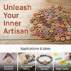 300 Pcs Wooden Buttons for Clothes, 15mm 2 Holes Round