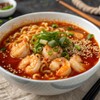 Nissin Hot & Spicy Ramen Noodle Soup, Shrimp, 3.27 Ounce