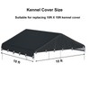 Ddeman Outdoor Dog Kennel Cover 10'W x 10'L Made of