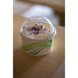 Eco-Products Compostable 5oz Paper Food Bowl Dome Lids, Case of 1000, Fits 5oz Round Containers, Renewable PLA Material Made from Plants, Cold Foods, Clear, ASTM Compliant, BPI-Certified