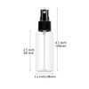 Lisapack 1oz Small Plastic Spray Bottle (12 Pack) Empty Mini