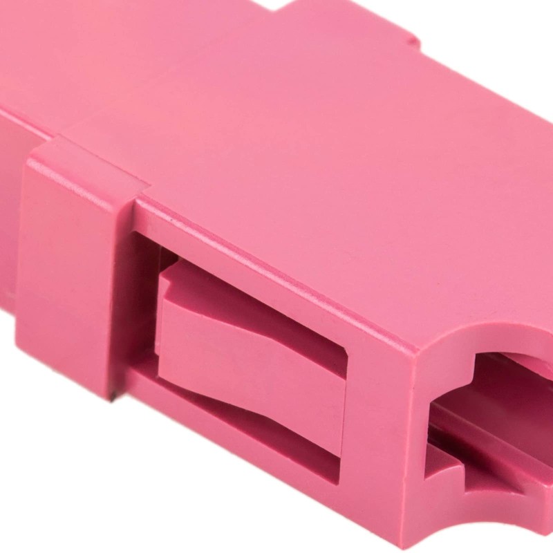 CableMarkt - LC-zu-LC-Rosa-Multimode-OM4-Simplex-Glasfaseradapter