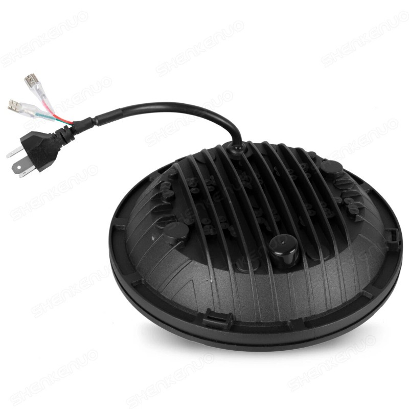 SHENKENUO For Hummer H2 2003-2009 Pair 7" inch Round LED