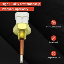 Powkos Low Coolant Level Sensor 904-7252 Compatible with Detroit Freightliner Cummins Series Trucks 3/8" O-Ring Thread-2 Pins Replaces 23522855 23526907 650648