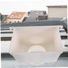 OSALADI Eaves Rainwater PVC Drain Pipe Fittings Downpipe Funnel Water