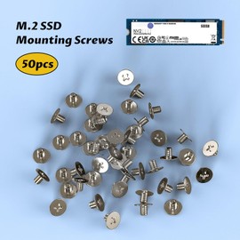 M.2 SSD Mounting Screws Kit,50PCS PCIE NVME M.2 Screws for M.2 NVME SSD Mounting