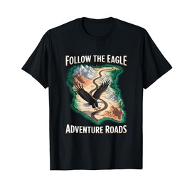 Eagle Overlanding Adventure Outdoor Explorer Camper Nature T-Shirt