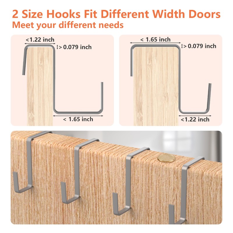FENTEC 35 Large Pockets Over The Door Shoe Organizer, Mesh