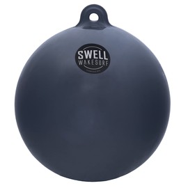 SWELL Wakesurf - Big Bumper Ball 25 Inch Diameter - Inflatable Raft Tie-Up Boat Fender Buoy (Black)