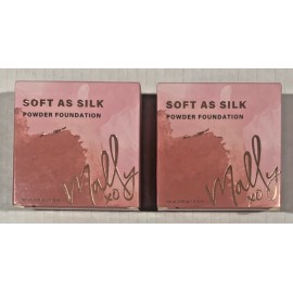 Mally (2) Mally Beauty Matte Finish Foundation Deep Powder 0.28 oz Soft Lightweight