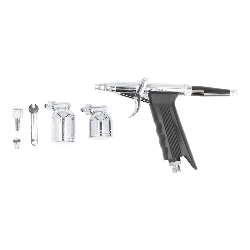 Air Paint Spray Gun Dual Action Trigger Gravity Feed Airbrush
