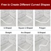 uxcell Flexible Molding Trim, 98 Inch Flexible Quarter Round Molding