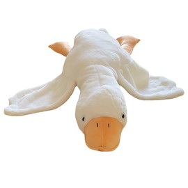 SKIPTHYBER Goose Cuddly Toy, Duck Soft Toy, Plush Goose Cushion Doll, Children's Soft Goose Plush Toy, Ideal as a Sleeping Companion and Decoration (50 cm)