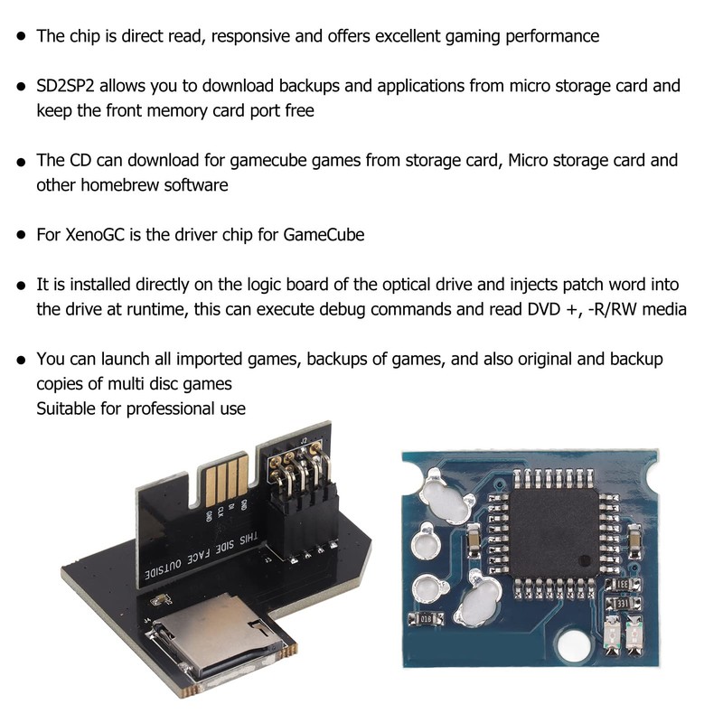 NGC SD2SP2 PRO Converter Board, SD2SP2 PRO Adapter and Card