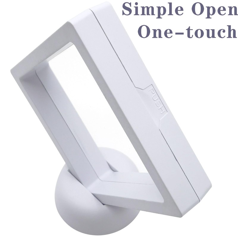 9PCS 3D Floating Display Case, Challenge Coin Display Stand Holder