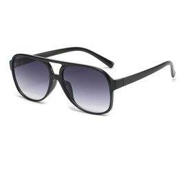 Ridering Retro Square Sunglasses for Women and Men Vintage UV400 Classic Large Double Bridge Sun Glasses Aviator Sunglasses