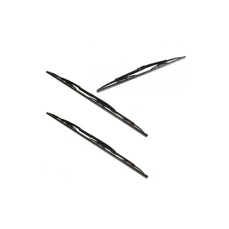 BRITPART WIPER BLADE SET FRONT & REAR & CLIPS COMPATIBLE