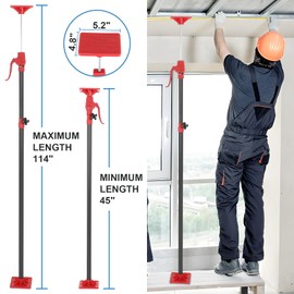 45"-114" Cabinet Jack Support Pole, Adjustable Support Pole, Cabinet Jacks for Drywall Jack Installing Cabinets Third Hand Tool 154 Lb Capacity, 4PC