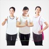Line Uniform 라인유니폼 매쉬 투명 비닐 방수앞치마/미용실가운/식당앞치마 [LN 6023 핑크(Pink)]