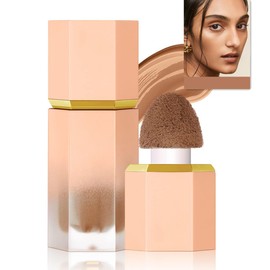 Liquid Contour Makeup Concealer Built-in Sponge, Concealer Sculpting Facial Makeup, Long-Lasting Waterproof Creamy Bronzer Smooth Natural Matte Liquid Contour (#101 Golden Sun)