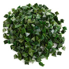 1/4" Soft Green Resin Pyramid Shaped - 1 Lb Vibratory Tumbler Jewelry Making Polishing Rust Removal Cleaning Tool
