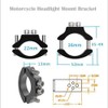 TOTMOX Motorcycle Headlight Mount Brackets, Universal Tube Light Holder Fog