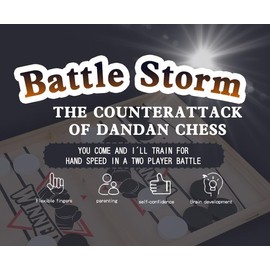 HENGYAN Large Fast Sling Puck Game - Test Your Speed and Accuracy with This Fast Action Super Winner Wooden Air Hockey Board Game - Guaranteed Fun for Family Game Night or Party with Friends (S)