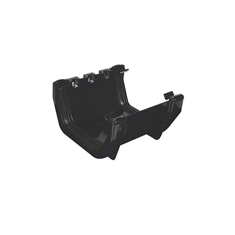 FloPlast - Square Line Gutter Union Bracket 114mm Black