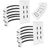 MXTECHNIC Single Port 4K HDMI Wall Plate Outlet Cover with