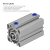 QANYEGN Thin Air Cylinder, Pneumatic Component Standard Cylinder, Aluminum Dual