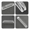bociloy 12Pcs 2 Inch Transparent Acrylic Glass Door Handle Pulls,